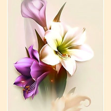 Схема вышивки «Лилии.»