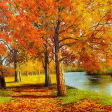 Схема вышивки «осень»