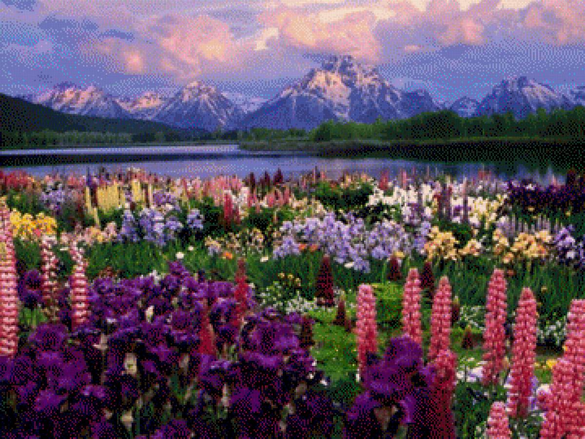 Планинско езеро - пейзаж - предпросмотр