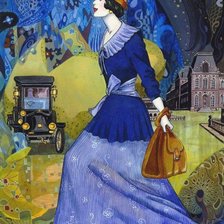 Схема вышивки «A Stroll In Paris»