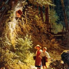 Схема вышивки «Карл Шпицвег»