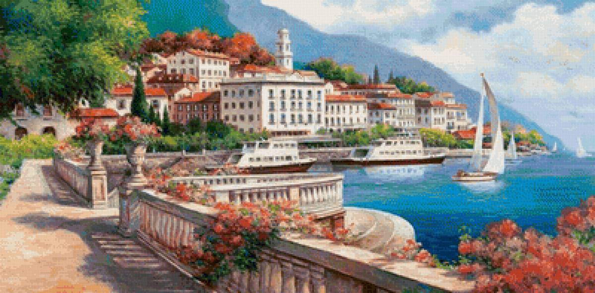 южный берег - парусник, берег, море - предпросмотр