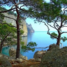 Схема вышивки «пейзаж»