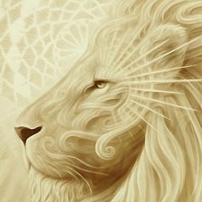 Схема вышивки «лев»