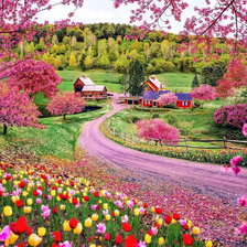 Схема вышивки «весна»