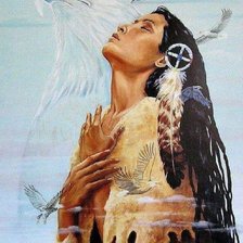 Схема вышивки «девушка»