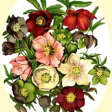 Схема вышивки «Цветочки.»