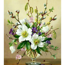 Схема вышивки «Весенний букетик.»