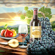 Схема вышивки «Натюрморт с фруктами»