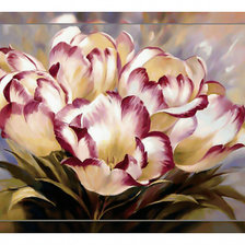 Схема вышивки «Тюльпаны.»