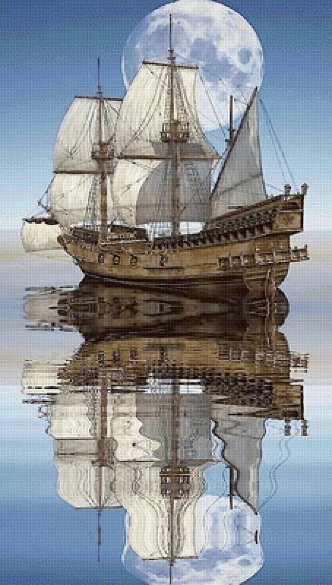 Серия "Эпоха парусников" - парусник, море, корабль - предпросмотр