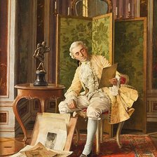 Схема вышивки «Любитель живописи»