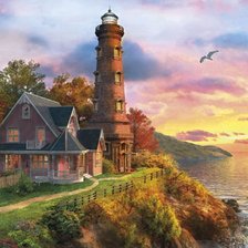 Схема вышивки «Маяк»