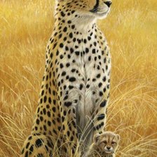 Схема вышивки «Леопард»