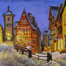 Схема вышивки «Рождественская ночь»