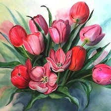 Схема вышивки «акварель»