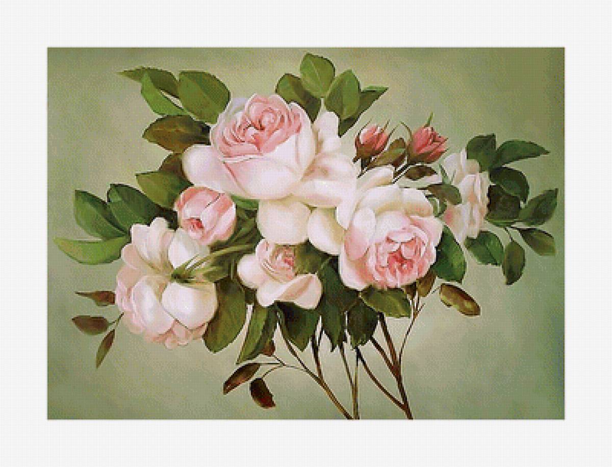 Серия "Розы". Акварель - цветы, розы, флора - предпросмотр