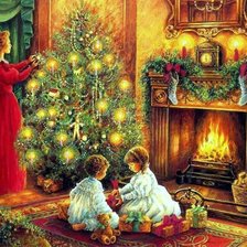 Схема вышивки «Рождественский вечер»