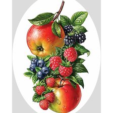 Схема вышивки «Фрукты-ягоды.»