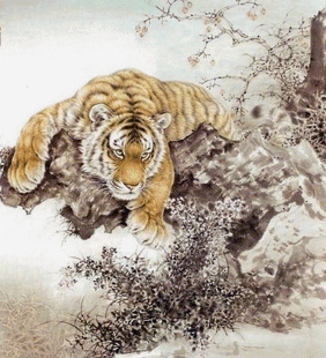 Тигр китайская техника - предпросмотр