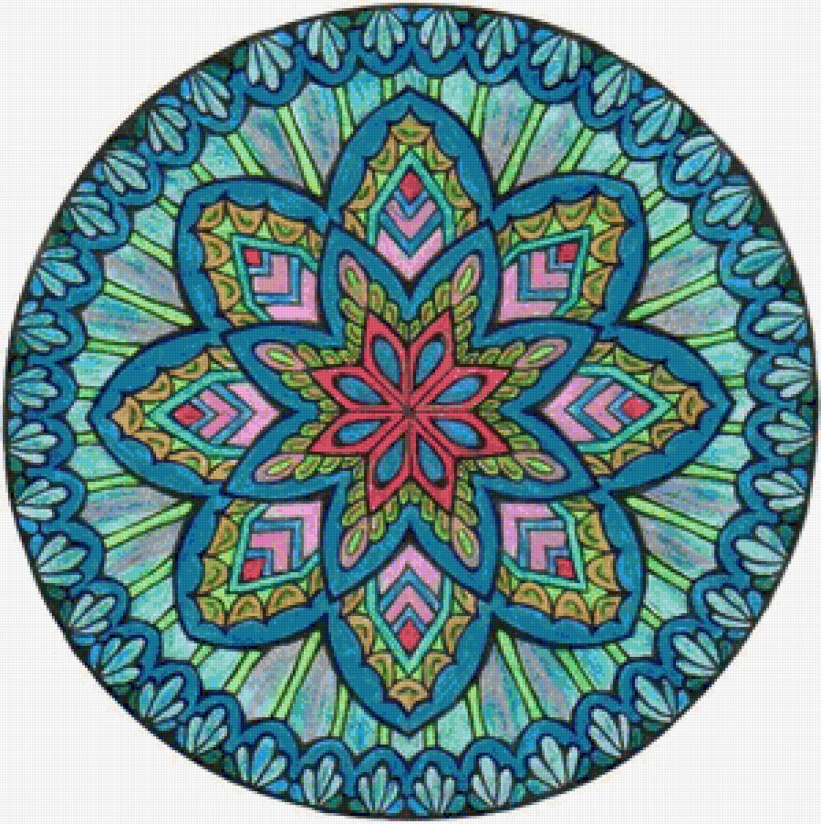 голубой витраж - предпросмотр