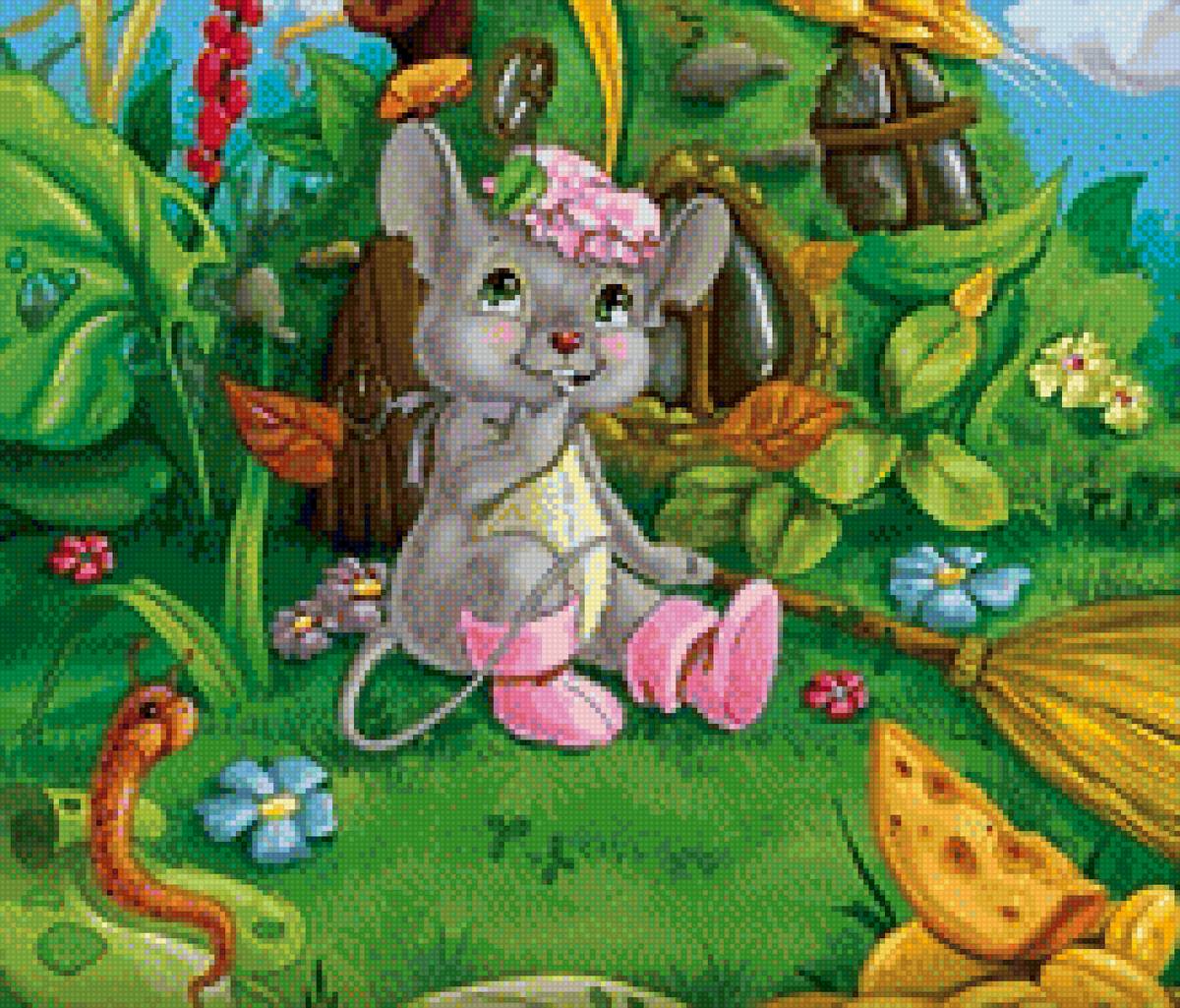 Мышка - мышка, сыр, грызун - предпросмотр