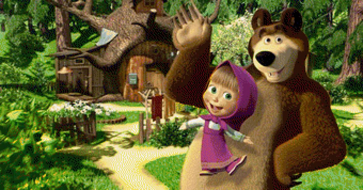 Маша и медведь - сказка - предпросмотр