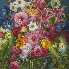 Схема вышивки «velká kytica»