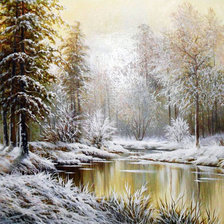 Схема вышивки «зима»