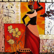 Схема вышивки «Африканска жена»