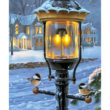 Схема вышивки «Зимний пейзаж.»