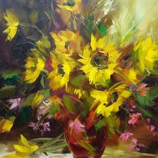 Схема вышивки «słoneczniki»