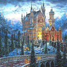 Схема вышивки «Красота Баварии»