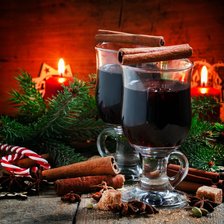 Схема вышивки «глинтвейн»