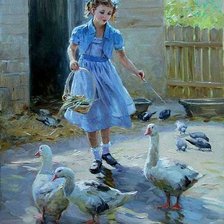 Схема вышивки «девушка»