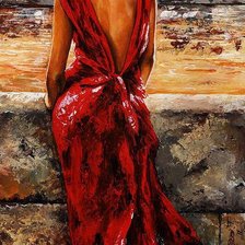 Схема вышивки «девушка»