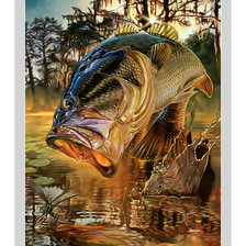 Схема вышивки «Рыба.»