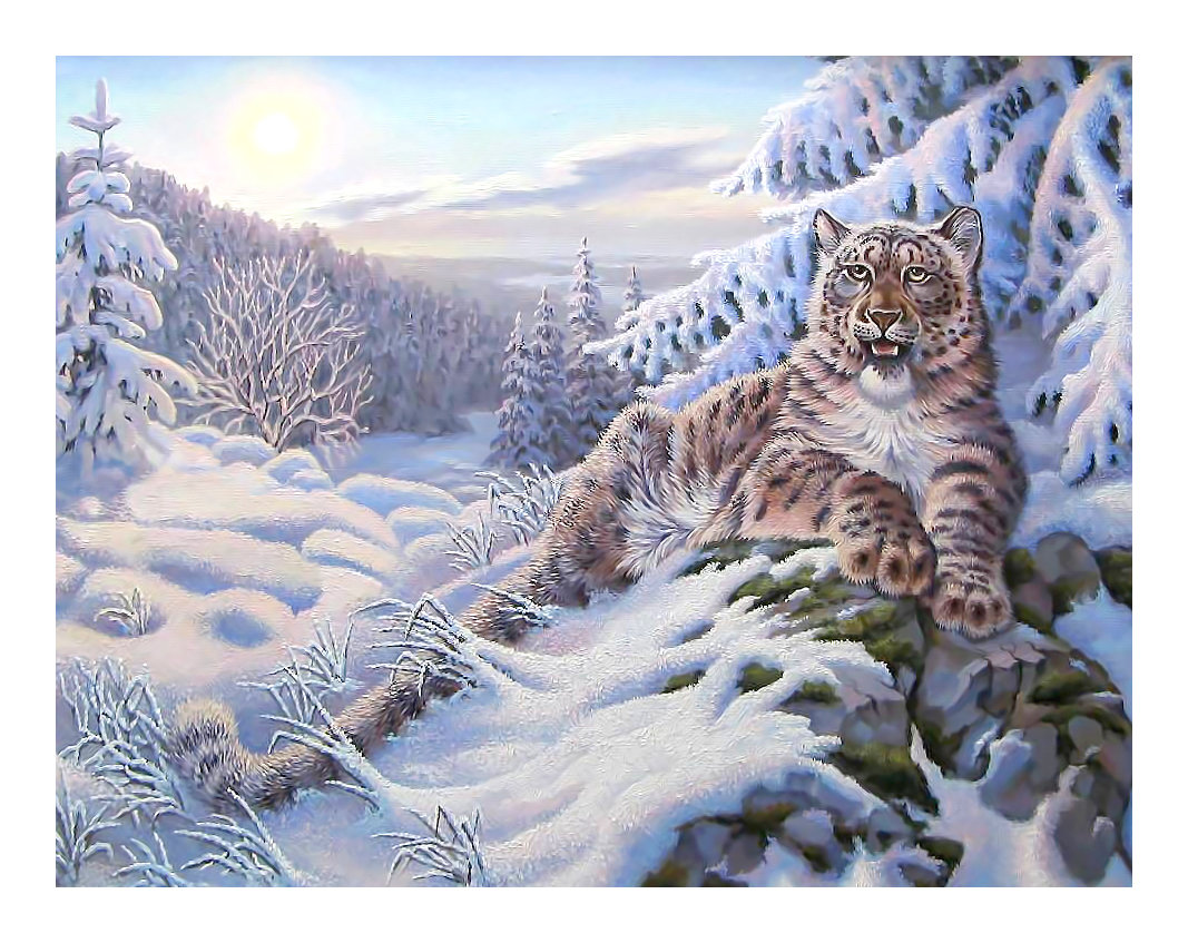 Серия "Хищники". Барс - животные, хищники, барс - оригинал