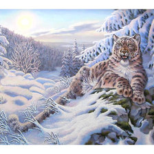 Схема вышивки «Серия "Хищники". Барс»