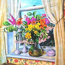 Схема вышивки «акварель»