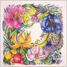 Схема вышивки «kvety»