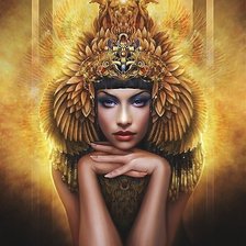 Схема вышивки «Девушка»