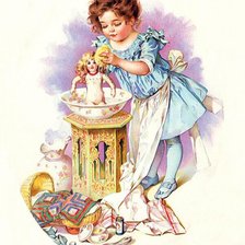 купание куклы