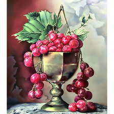 Схема вышивки «Натюрморт. Виноград.»