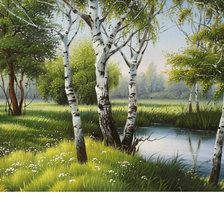 Схема вышивки «Пейзаж»