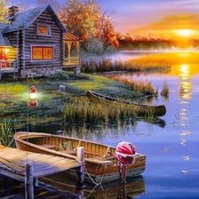 Схема вышивки «Дом»