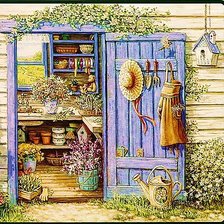 Схема вышивки «лето на даче»