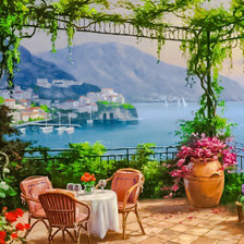 Схема вышивки «Villa Carlotta Terrace.»