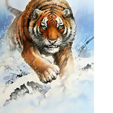 Схема вышивки «Прыжок тигра.»