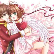 Схема вышивки «Сакура ловец карт»